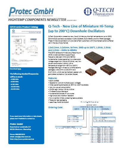 Q-Tech New Miniature Line of HT Oscillators