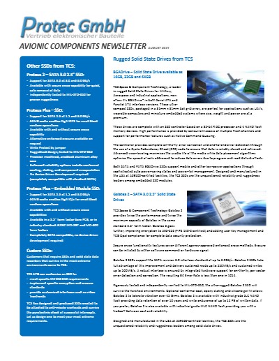 Rugged Solid State Drives August 2014